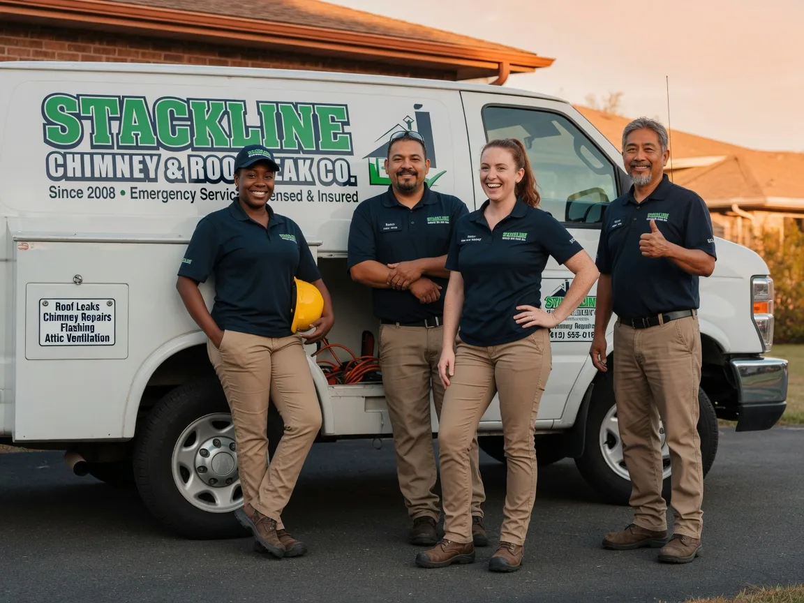 Chimney flashing repair company in Maunie, IL